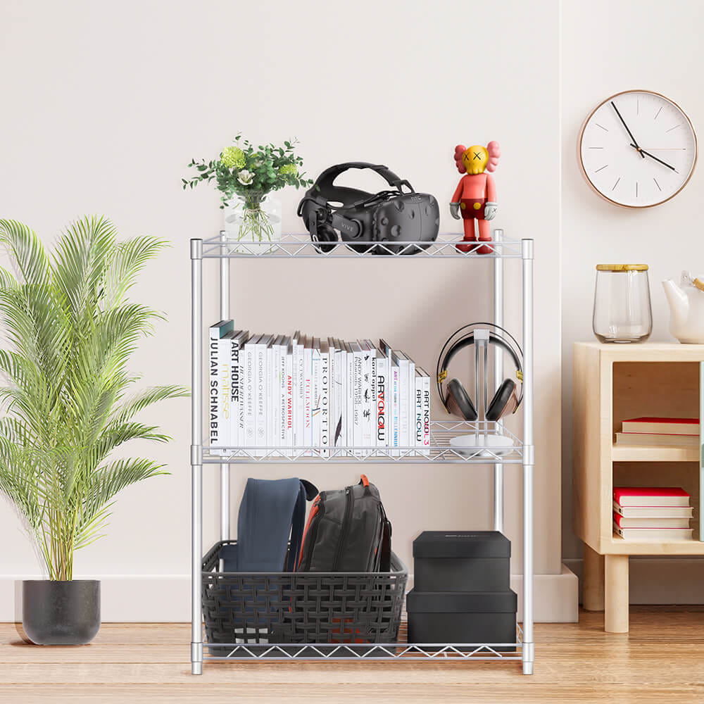 ชั้นวางของ 3 ชั้น INNHOME รุ่น Z3 ขนาด 55 ซม. สีเงิน_6